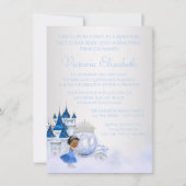 Afro-Amerikaanse Assepoester Prinses Verjaardag Kaart (Achterkant)