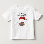 Afro-Amerikaanse Baby 1e kerstdag Kinder Shirts (Voorkant)