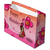 Afro-Amerikaanse Baby 1e verjaardag Large Cadeautasje (Voorkant Gekanteld)