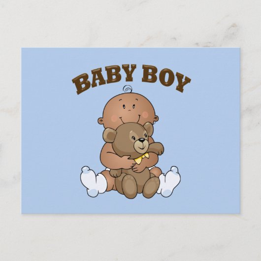 Afro-Amerikaanse Baby Boy Briefkaart (Voorkant)
