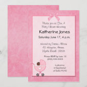 Afro-Amerikaanse Baby Douche Uitnodigingen (Voorkant / Achterkant)