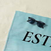 Afro-Amerikaanse Baby Girl Strandlaken (In situ)