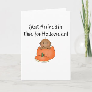 Afro-Amerikaanse Baby Halloween net aangekomen Kaart