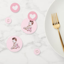 Afro-Amerikaanse Baby Meisje Baby shower Confetti