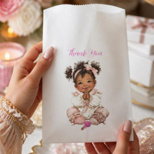 Afro-Amerikaanse Baby Meisje Favor Zakje