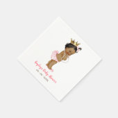 Afro-Amerikaanse Baby shower Napkin Servet (Hoek)