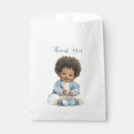 Afro-Amerikaanse babyjongen favor zakje