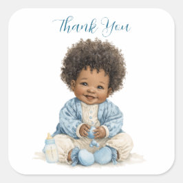 Afro-Amerikaanse babyjongen sticker