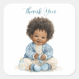 Afro-Amerikaanse babyjongen sticker