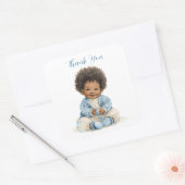 Afro-Amerikaanse babyjongen sticker (Envelop)