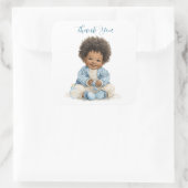 Afro-Amerikaanse babyjongen sticker (Tas)