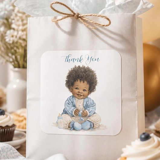 Afro-Amerikaanse babyjongen sticker