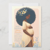Afro-Amerikaanse babyshower uitnodiging (Voorkant)