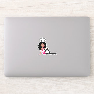 Afro-Amerikaanse bakkerij meisje Sticker