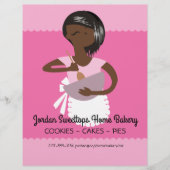 Afro-Amerikaanse bakkerijprijslijst Flyer (Voorkant)