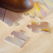 Afro-Amerikaanse ballerina herfst zonnebloemen Legpuzzel (Zijkant)