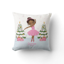 Afro-Amerikaanse ballerina kerstornamenten