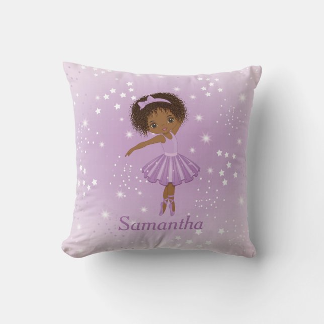 Afro-Amerikaanse ballerina kussensloop Kussen (Voorkant)