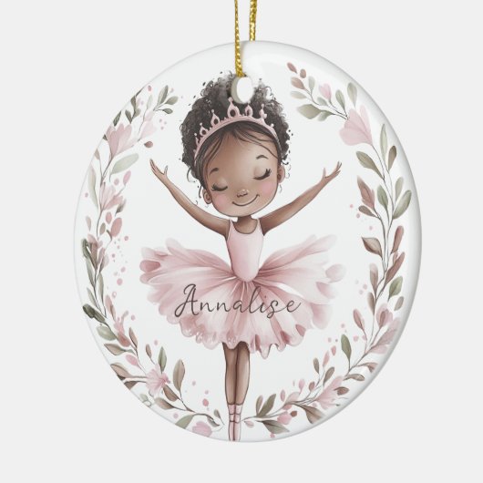 Afro-Amerikaanse balletdanser Keramisch Ornament (Links)