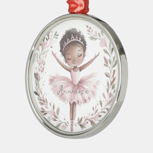 Afro-Amerikaanse balletdanser Metalen Ornament (Links)