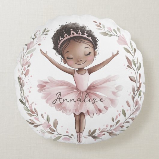 Afro-Amerikaanse balletdanser Rond Kussen (Voorkant)