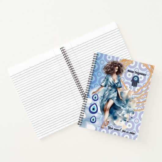 Afro-Amerikaanse bazin, Boze oog  Notitieboek (Binnen)