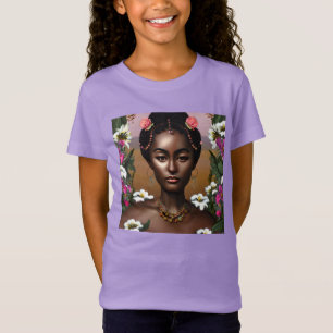 Afro-Amerikaanse Beauty AI Art T-shirt