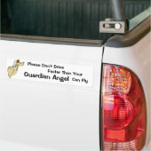 Afro-Amerikaanse Beschermengel Bumpersticker (Op Truck)