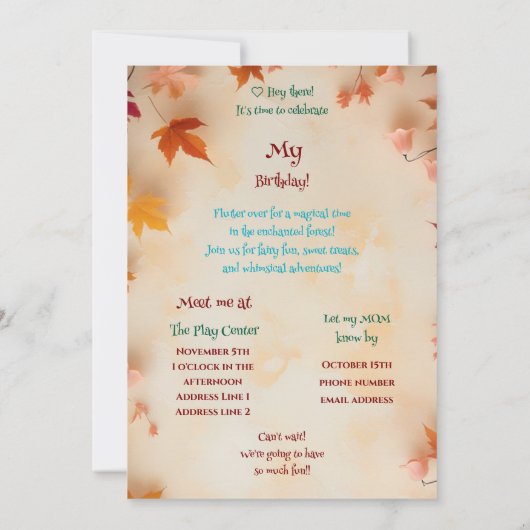 Afro-Amerikaanse betoverde fee verjaardagsfeest Kaart (Achterkant)