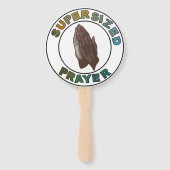 Afro-Amerikaanse biddende handen supersized Handwaaier (Achterkant)