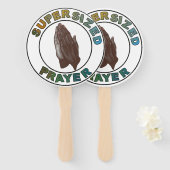 Afro-Amerikaanse biddende handen supersized Handwaaier (Voorkant en achterkant)