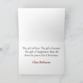 Afro-Amerikaanse Black Cowboy Christmas Kaart (Binnen)