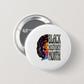 Afro-Amerikaanse Black History Month en Juneteenth Ronde Button 5,7 Cm (Voorkant /achterkant)