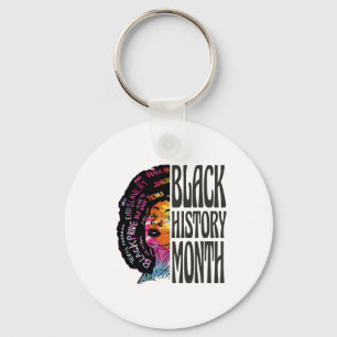 Afro-Amerikaanse Black History Month en Juneteenth Sleutelhanger