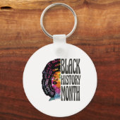 Afro-Amerikaanse Black History Month en Juneteenth Sleutelhanger (Voorkant)