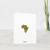 Afro-Amerikaanse Boy's Afstuderen bedankkaart (Achterkant)