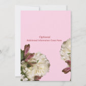 Afro-Amerikaanse bruid & bruidegom wit roze bruilo Kaart (Achterkant)