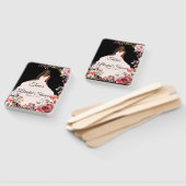 Afro-Amerikaanse bruid Vrijgezellenfeest Fan Handwaaier (Niet-gemonteerd)