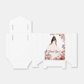 Afro-Amerikaanse bruid Vrijgezellenfeest Favor Box Bedankdoosjes (Uitgevouwen)