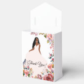 Afro-Amerikaanse bruid Vrijgezellenfeest Favor Box Bedankdoosjes (Geopend)