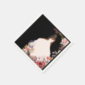 Afro-Amerikaanse bruid Vrijgezellenfeest servetten (Hoek)