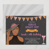 Afro-Amerikaanse bruids vrijgezellenfeest Feestdagenkaart (Voorkant / Achterkant)