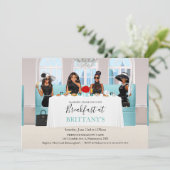 Afro-Amerikaanse bruids zwarte jurk tafel Kaart (Staand voorkant)