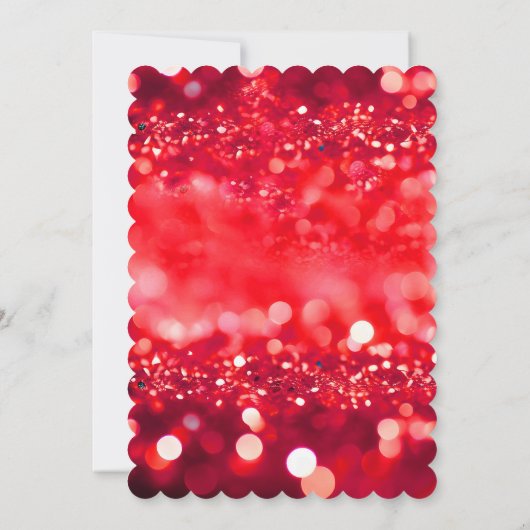 Afro-Amerikaanse Bruidsdouche Rood en Goud Kaart (Achterkant)