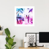 Afro-Amerikaanse bruiloft Poster (Thuiskantoor)