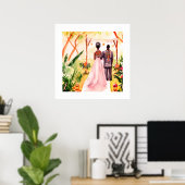 Afro-Amerikaanse bruiloft Poster (Thuiskantoor)