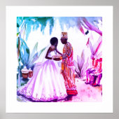 Afro-Amerikaanse bruiloft Poster (Voorkant)