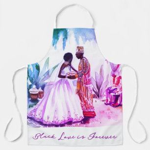 Afro-Amerikaanse bruiloft Schort