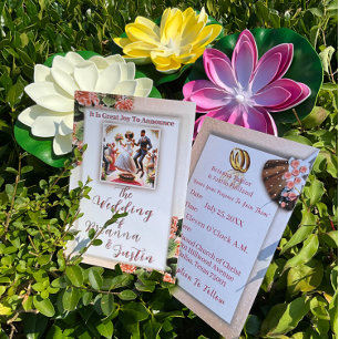 Afro-Amerikaanse bruiloft voorouder traditie Folie Uitnodiging