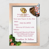 Afro-Amerikaanse bruiloft voorouder traditie Folie Uitnodiging (Achterkant)